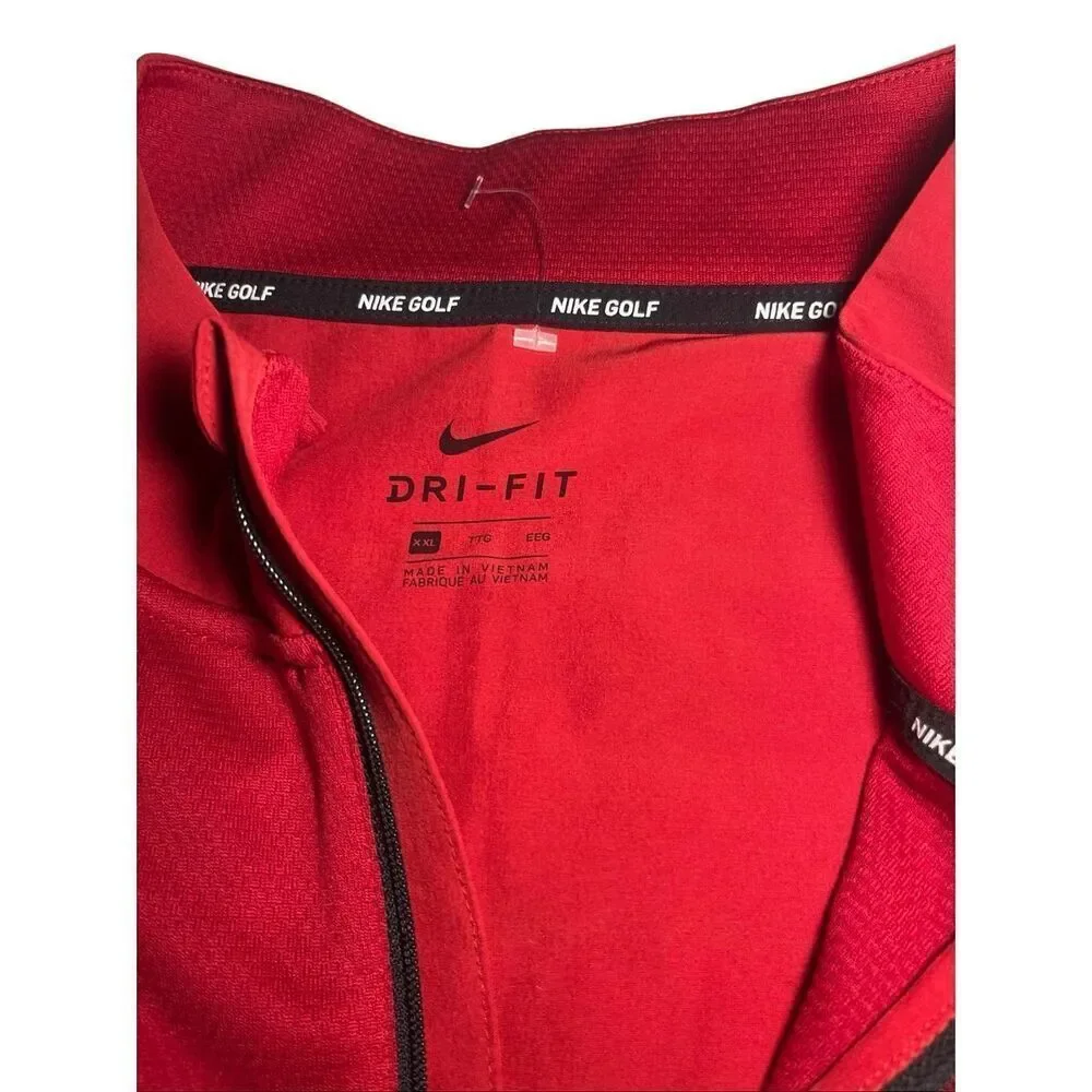 Nike men’s XXL red 1/4 zip pullover golf